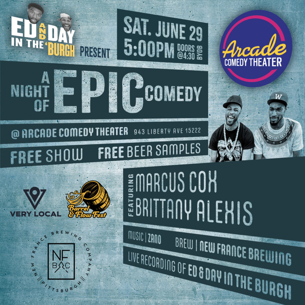 Ed & Day in The Burgh present | A Night of EPIC Comedy @ Arcade Comedy Theater poster