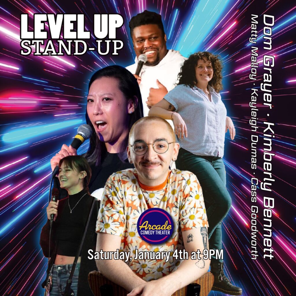 Level Up Stand Up poster