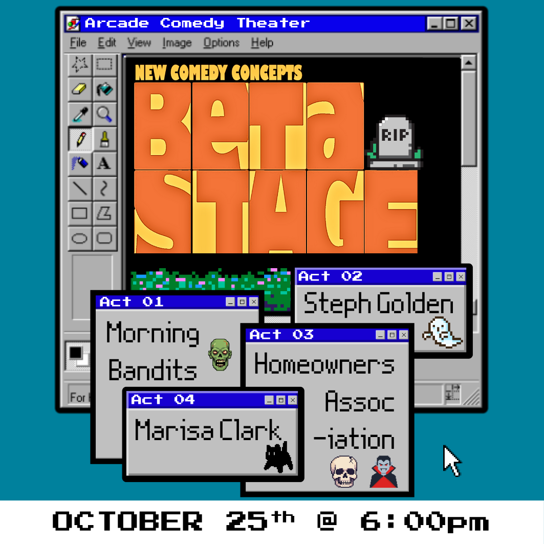 This month features a two long-form experimental teams and two new stand-ups! Double double, toil and trouble, but be prepared to scream (from laughter).