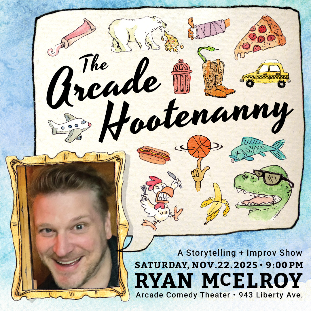 The Arcade Hootenanny features Pittsburgh's best improvisers creating comedy from a guest monologist's true stories.