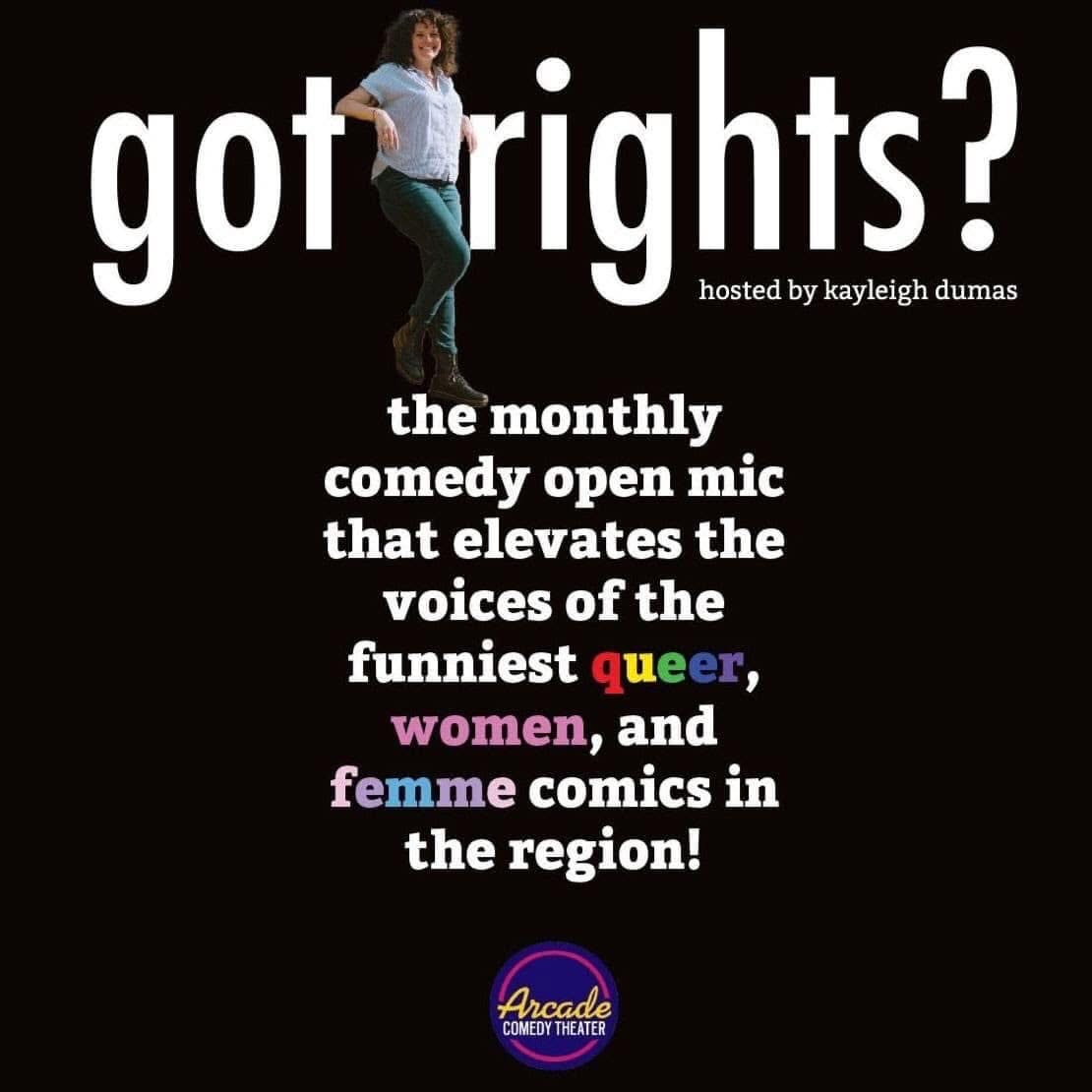 Pittsburgh's premiere open mic centering queer individuals, women, and femmes! Join us every third Thursday at 9 pm to support some of Pittsburgh's most available and talented stand up comedians! 