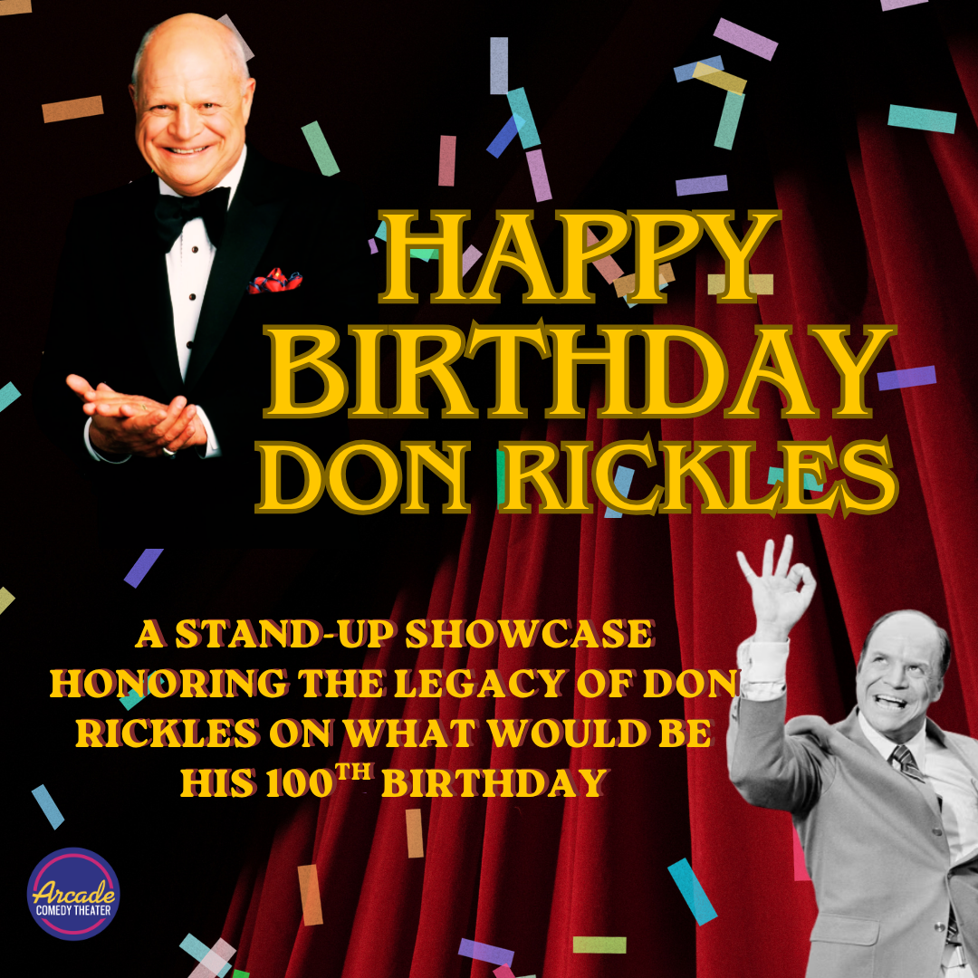 Celebrate the life and legacy of "The Insult King," Don Rickles on what would be his 100th birthday! Enjoy performances from Pittsburgh's funniest stand-up comedians and a few surprise guests.