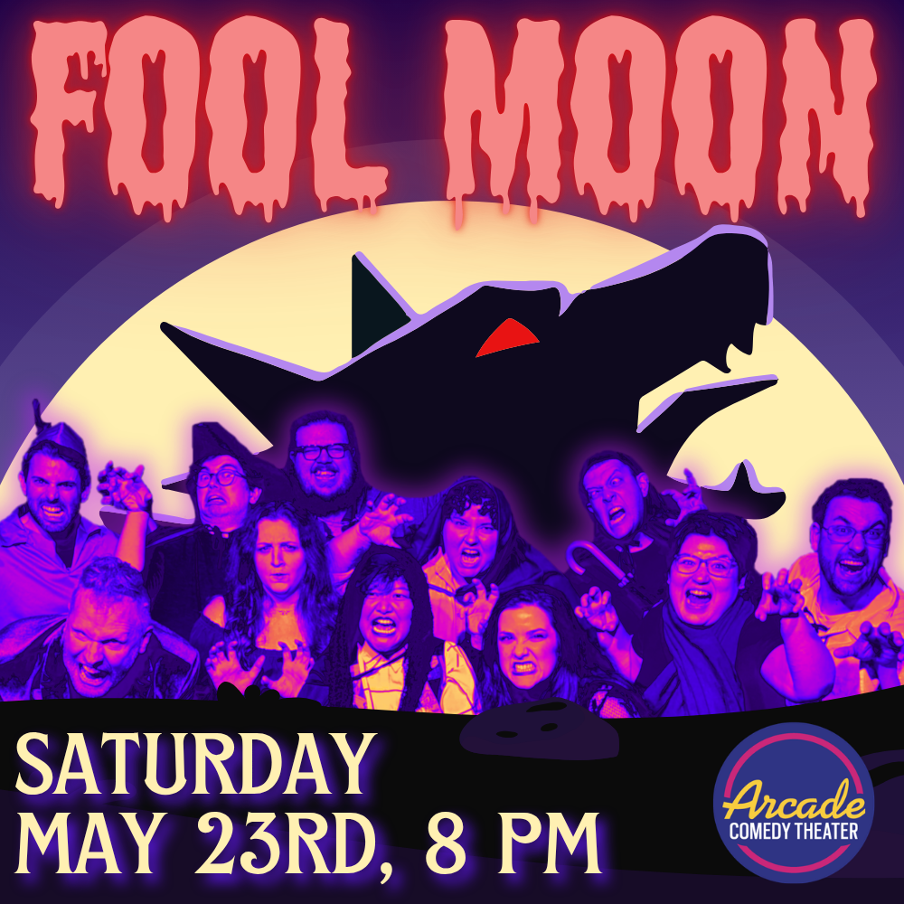 Fool Moon is an live game show where comedians are not what they seem and your choices help or hinder the hunt! Will the Werewolves manage to devour the town, or will the townsfolk manage to stop them? Only one way to find out: join us!