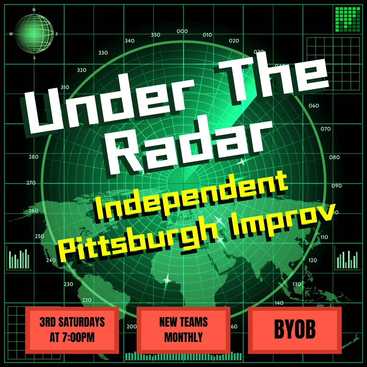 Come support independent improv comedy in Pittsburgh and see three different teams perform completely unique improvised sets!