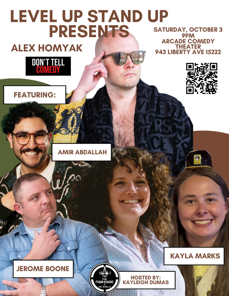 Level Up Stand-Up poster