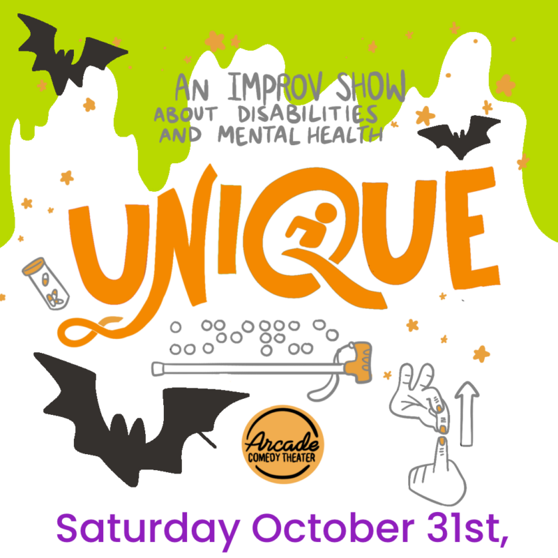 Poster for Unique: An Improv Show About Disabilities and Mental Health