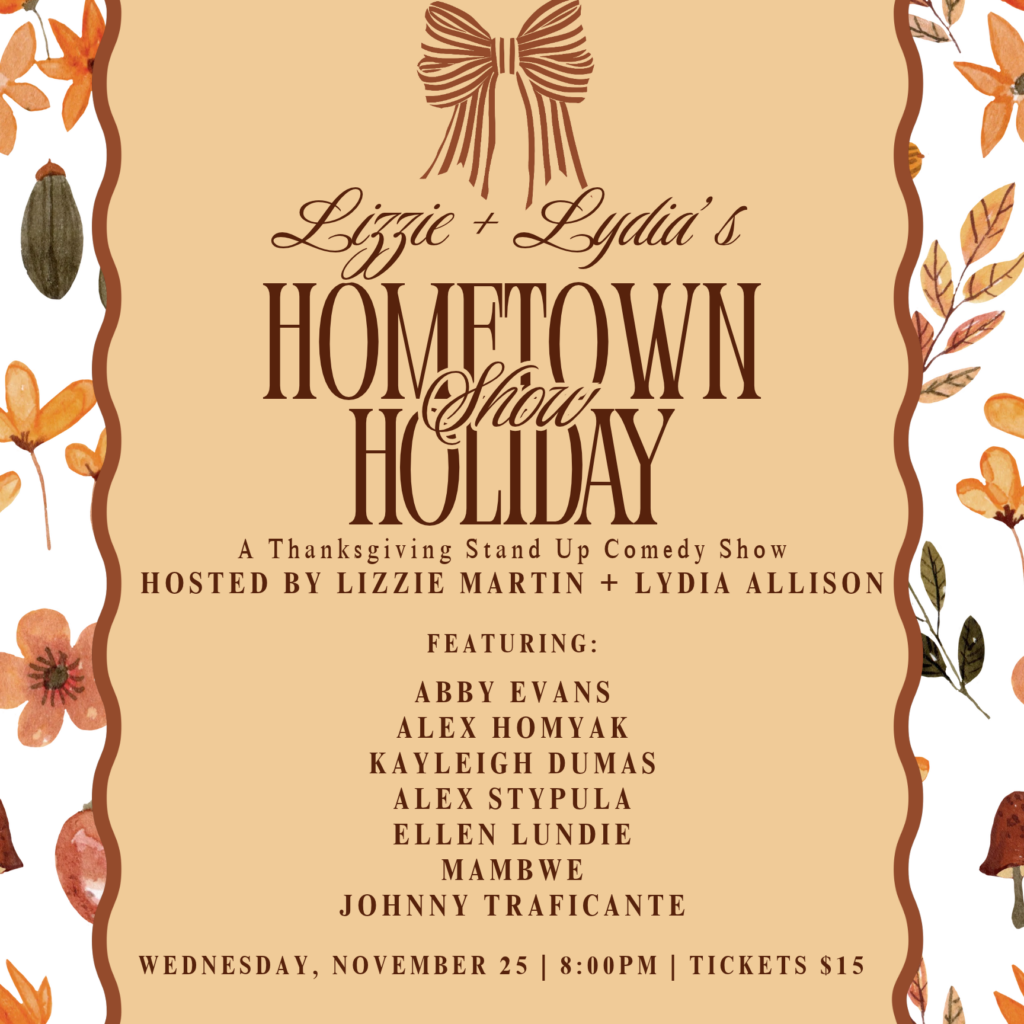 Lizzie + Lydia’s Hometown Holiday Show poster