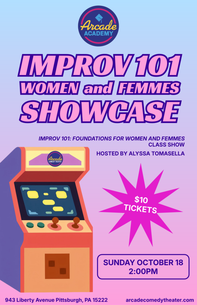 IMPROV 101 Women and Femmes Showcase poster