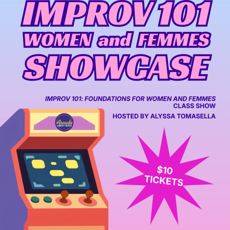 Poster for IMPROV 101 Women and Femmes Showcase